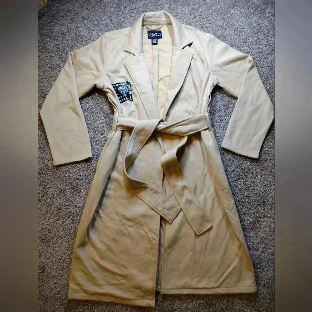 Human Nation Unity heavyweight Fleece Long Coat - Picture 2 of 13